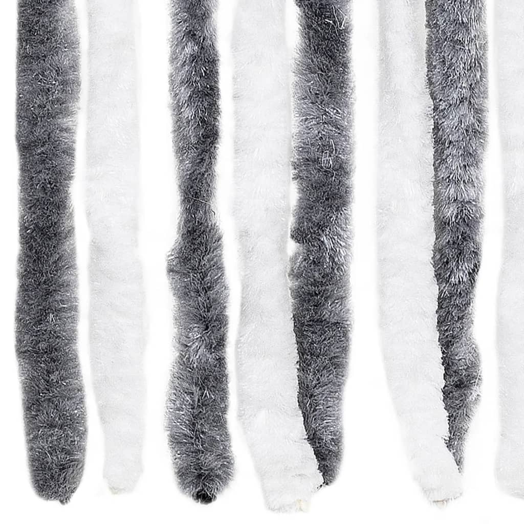 Insect Curtain Grey and White 2  Chenille M