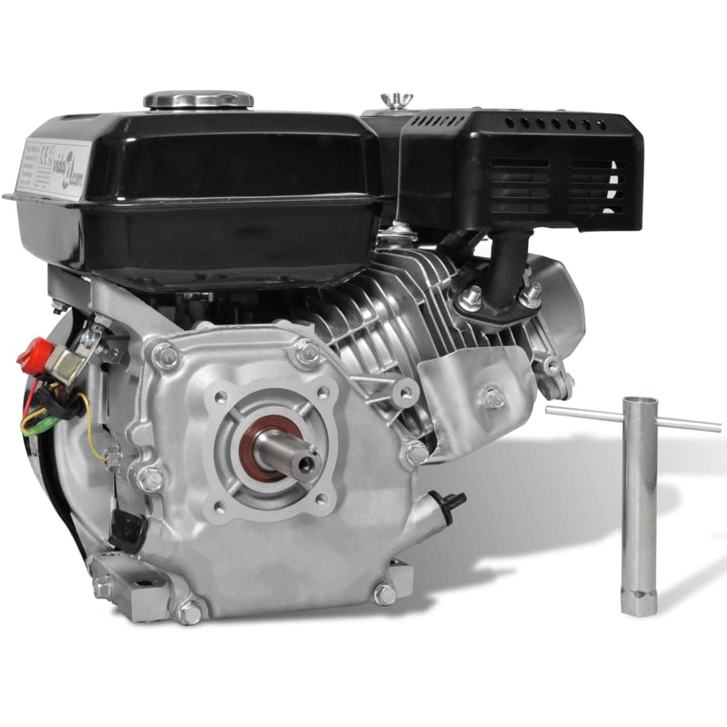 Petrol Engine 6.5 HP 4.8 kW Black