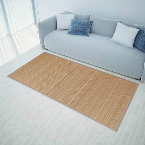 Rectangular Brown Baboo Rug S