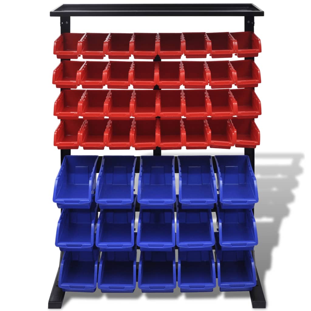 Garage Tool Organiser Blue and Red