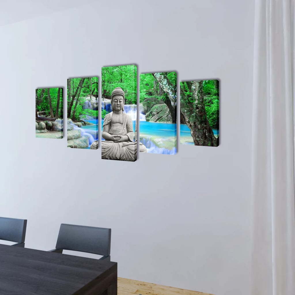 Canvas Wall Print Set Buddha M