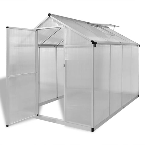 Reinforced Aluminium Greenhouse with Base Frame 4.6 mÃ‚Â²