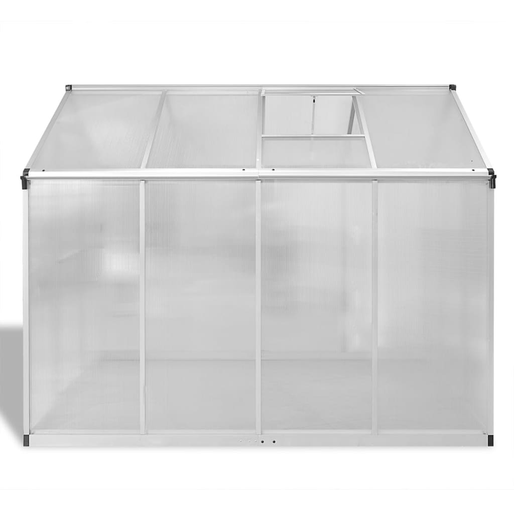 Reinforced Aluminium Greenhouse with Base Frame 4.6 mÃ‚Â²