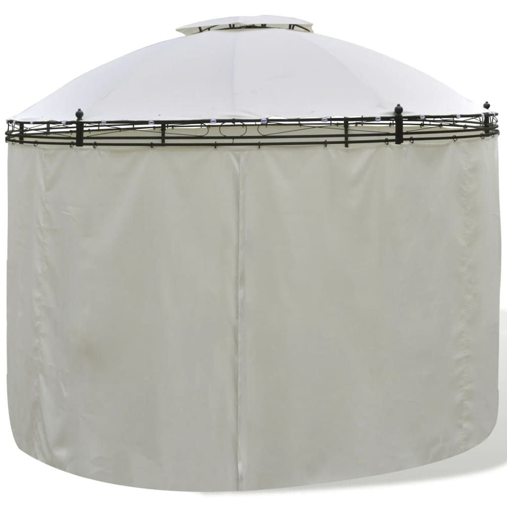 Round Gazebo with Curtains