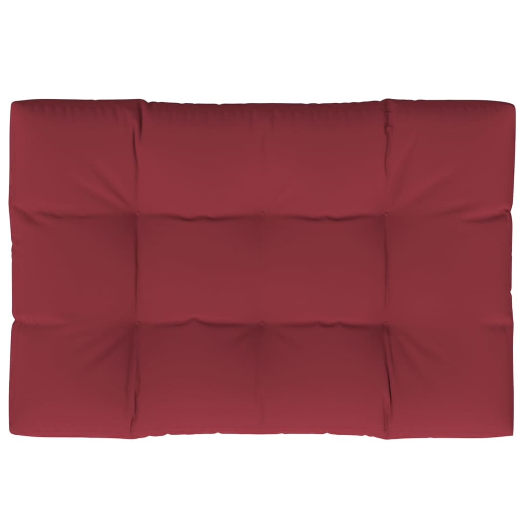 Wine Red Upholstered Seat Cushion