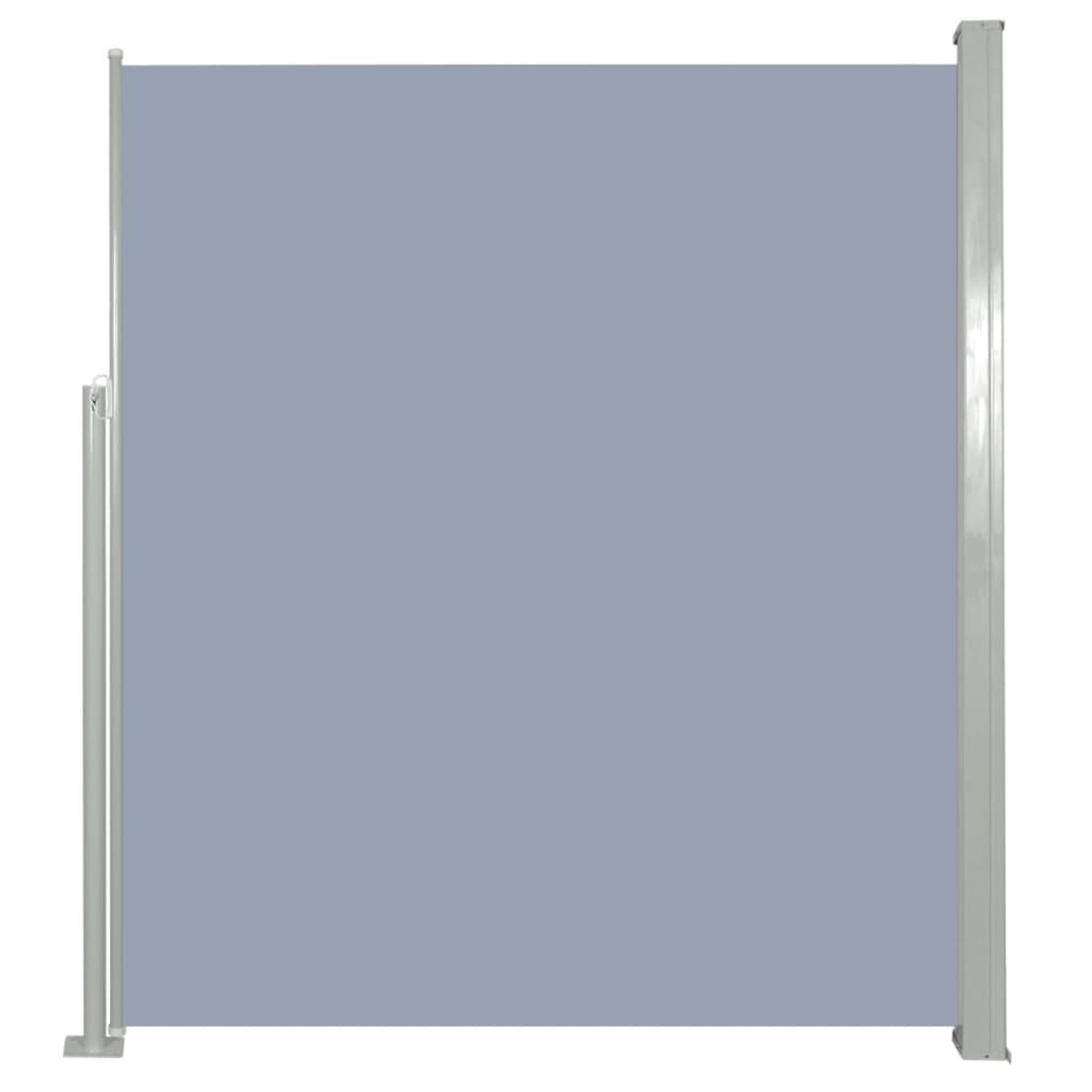 Patio Retractable Side Awning  Grey