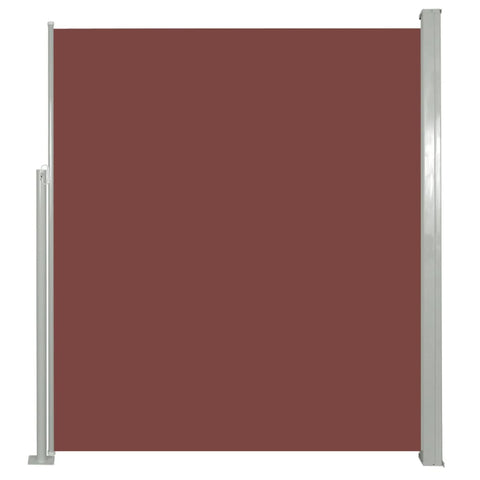 Patio Retractable Side Awning  Brown