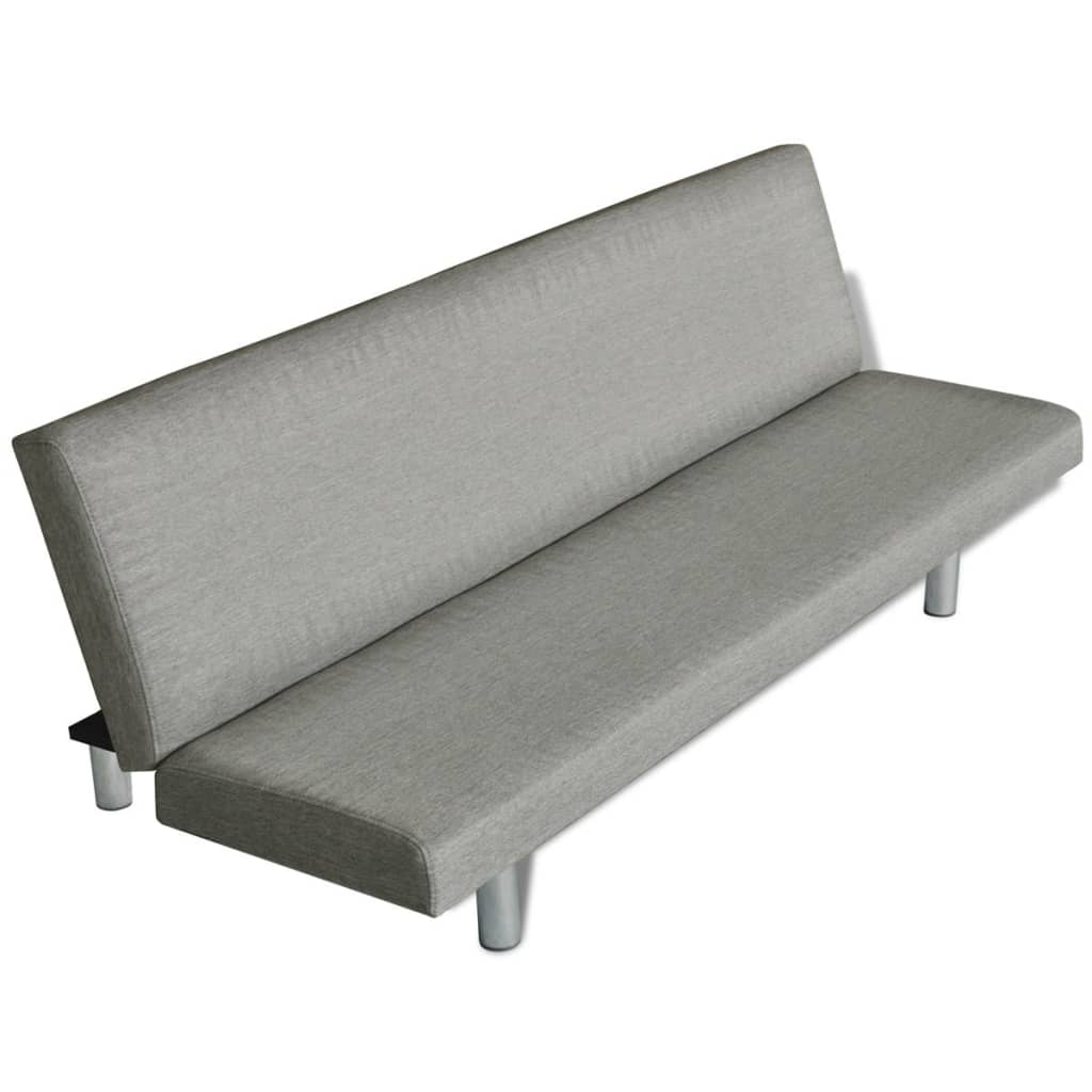 Sofa Bed Grey Polyester