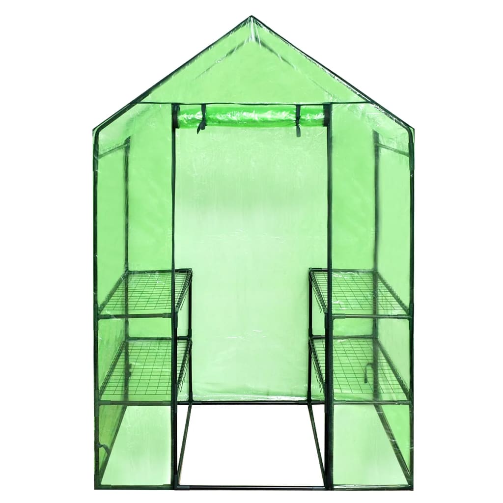 Walk-in Greenhouse with 4 Shelves