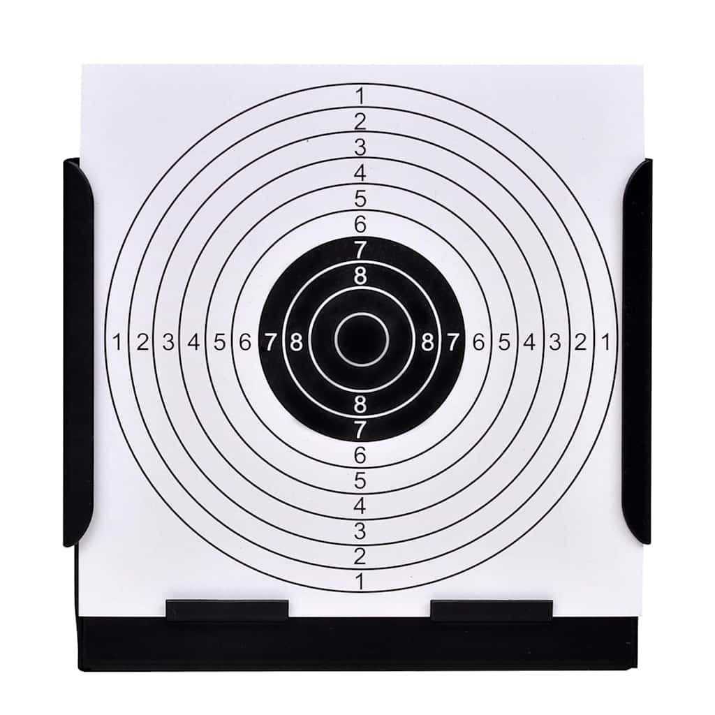 14 cm Square Target Holder Pellet Trap + 100 Paper Targets