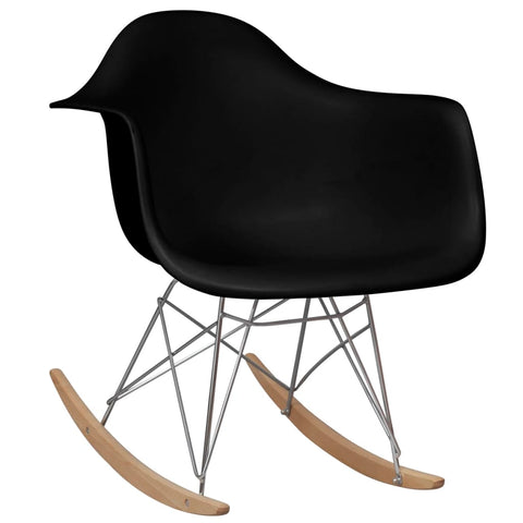 Rocking Chair Black Plastic