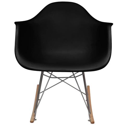 Rocking Chair Black Plastic