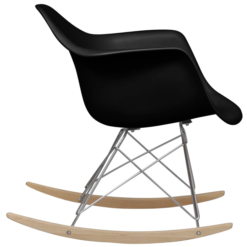 Rocking Chair Black Plastic