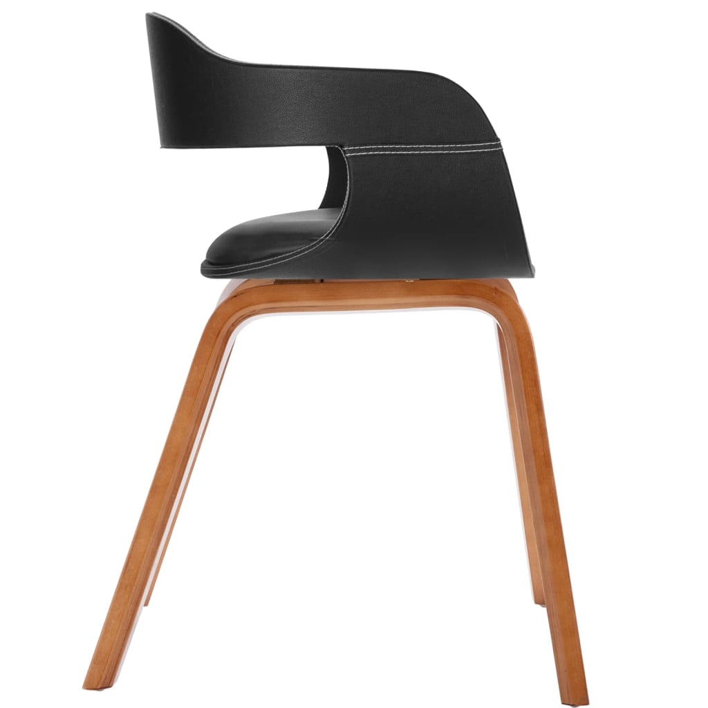 Dining Chair with Bentwood and Leather