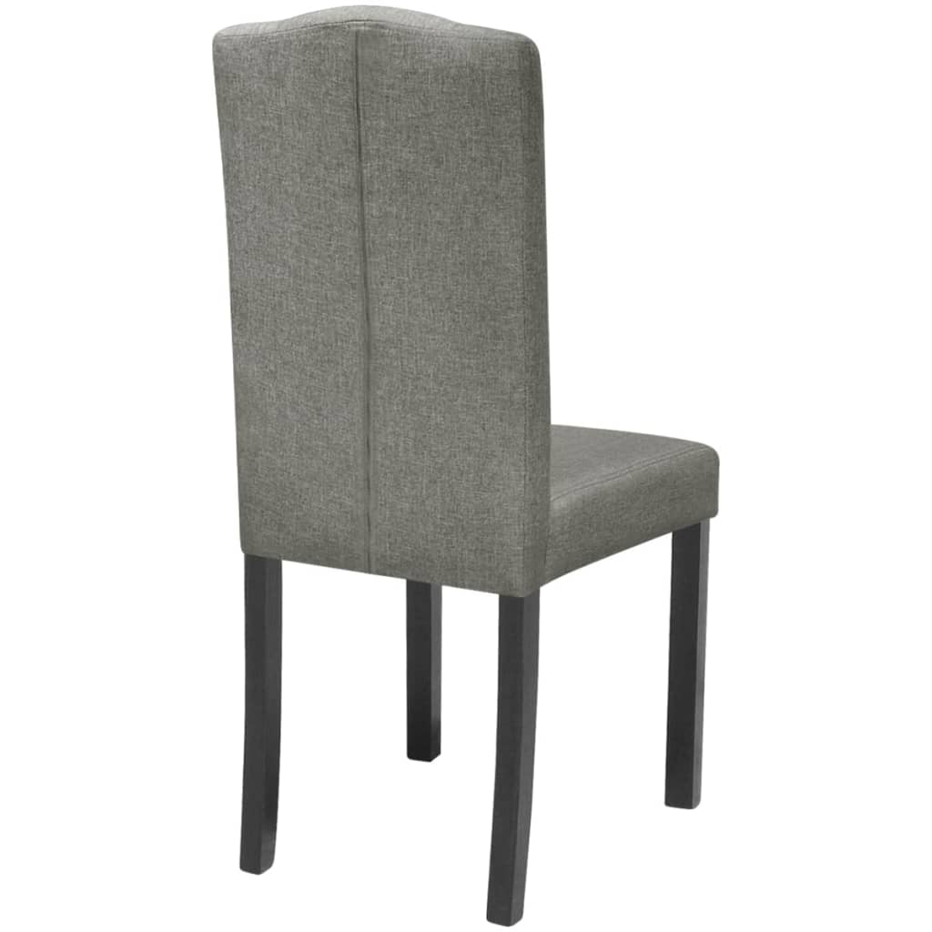 Dining Chairs 2 pcs Light Grey Fabric