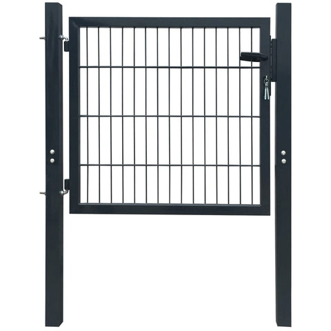 Fence Gate Steel Anthracite