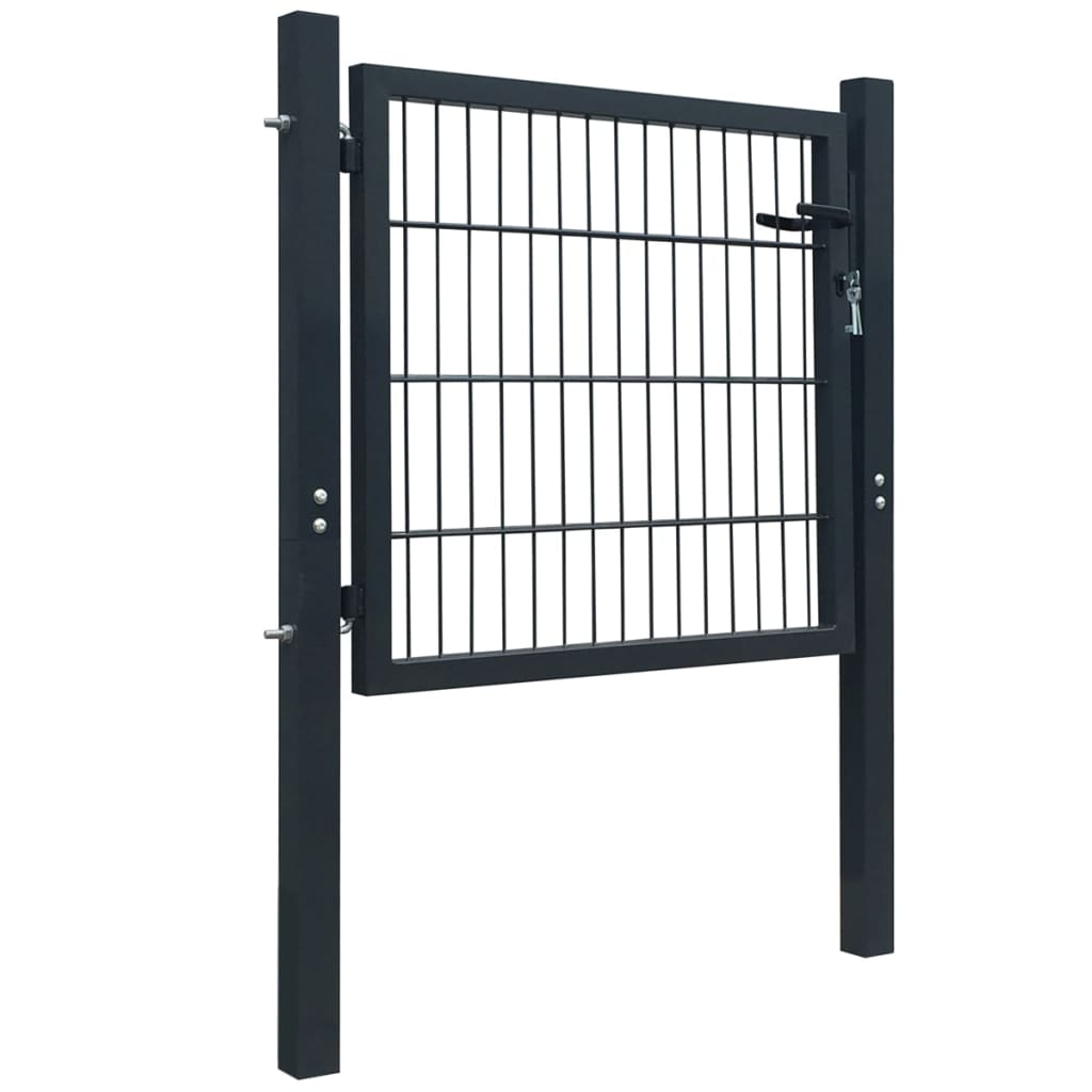 Fence Gate Steel Anthracite