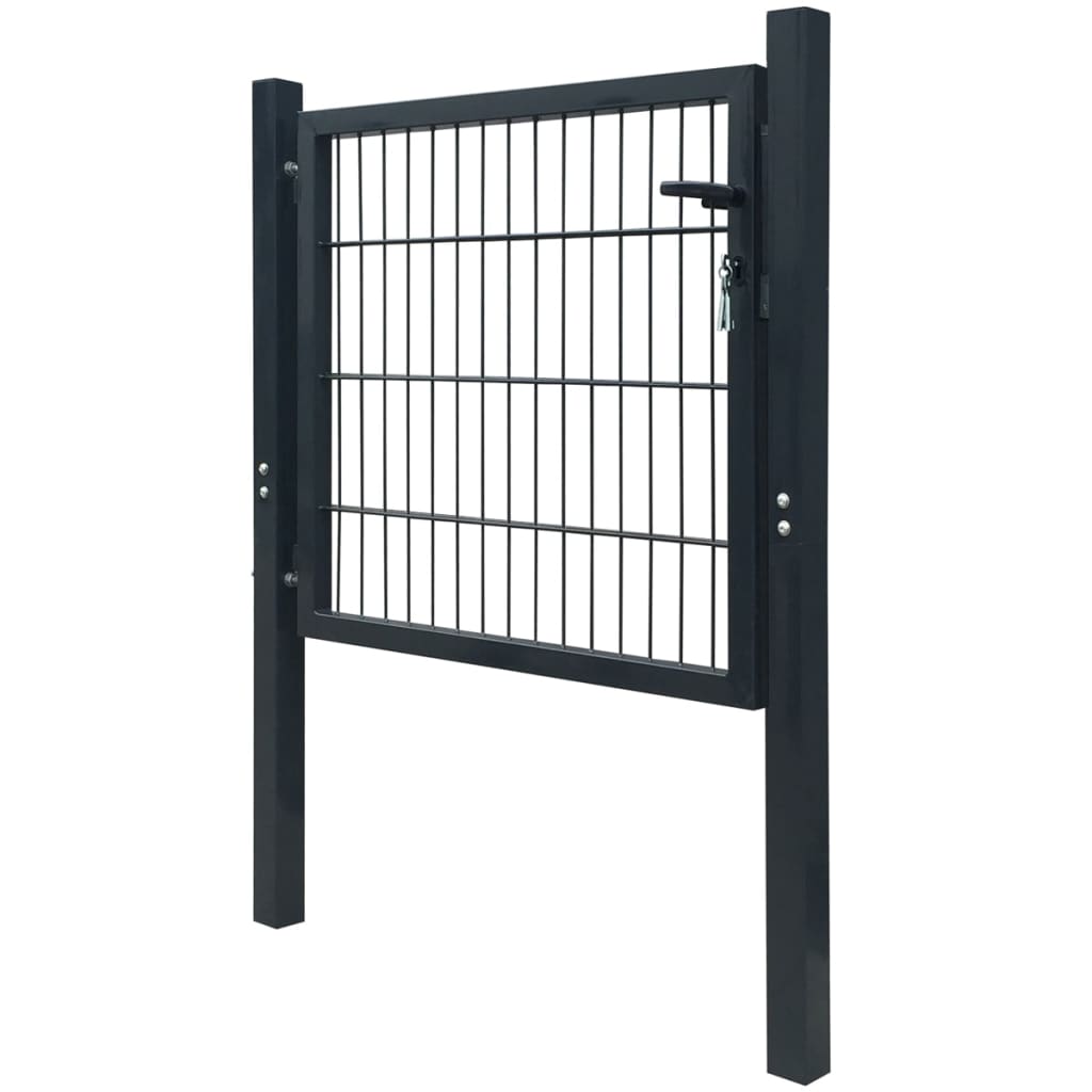 Fence Gate Steel Anthracite