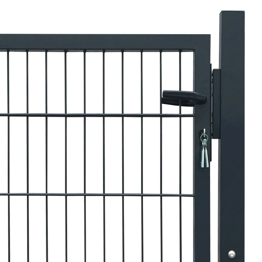 Fence Gate Steel Anthracite