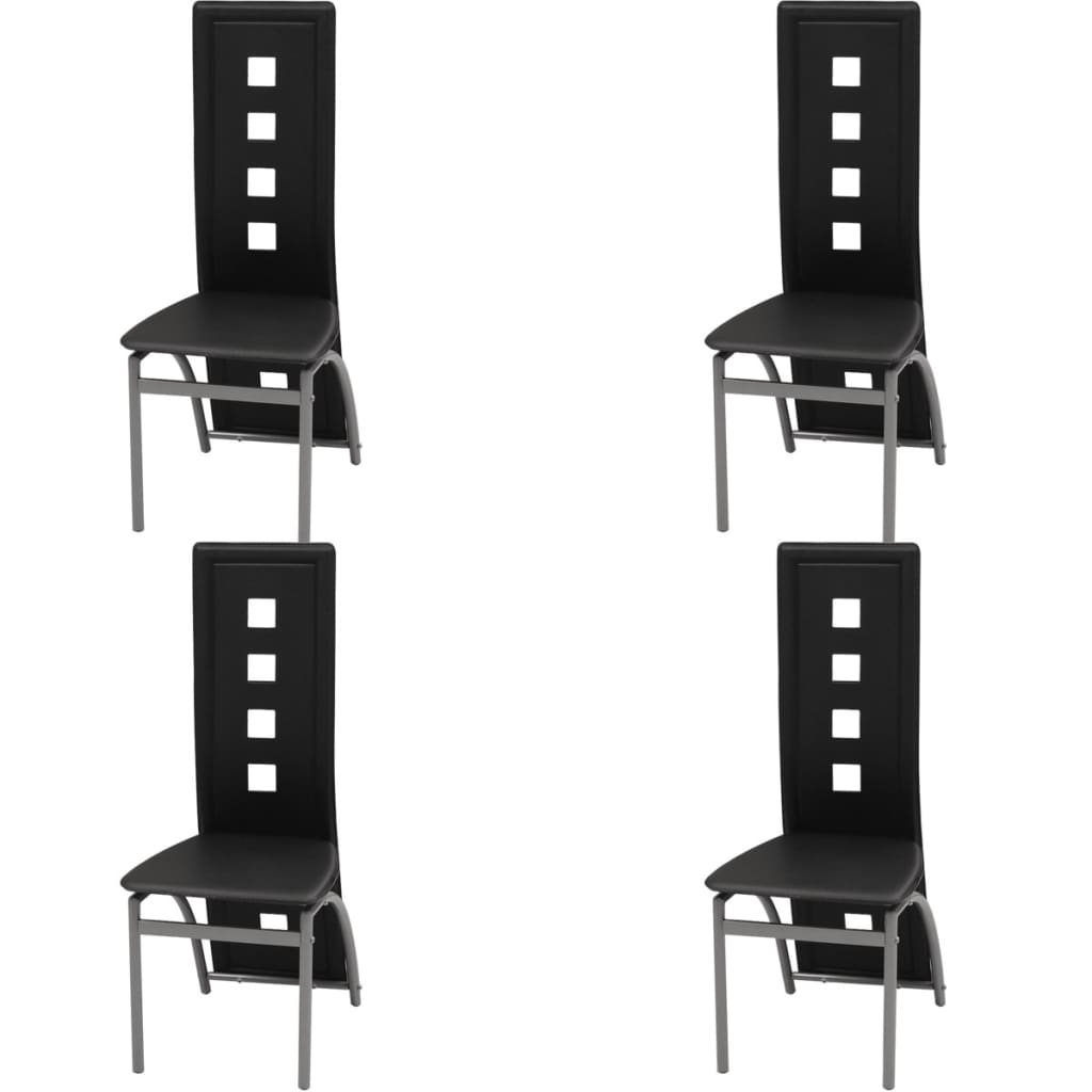 Five Piece Dining Set Black