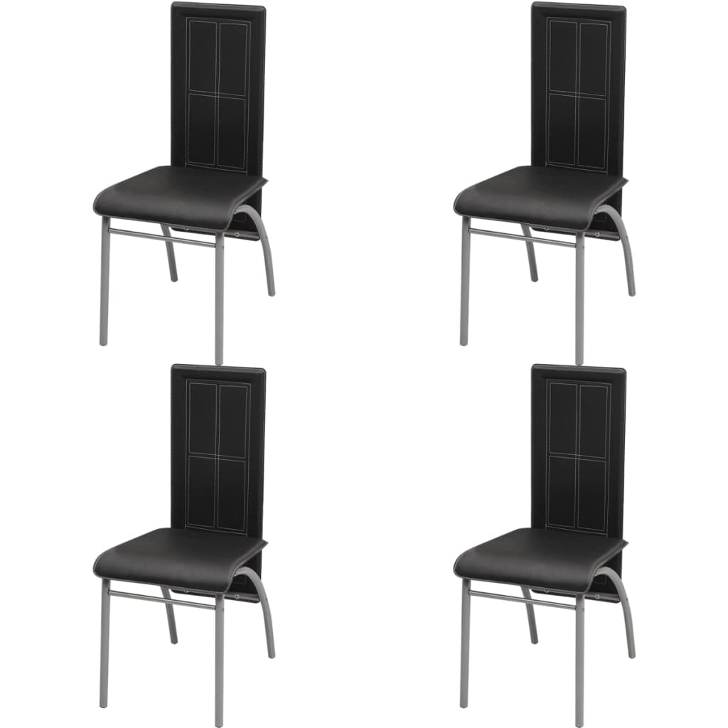 Five Piece Dining Set Black