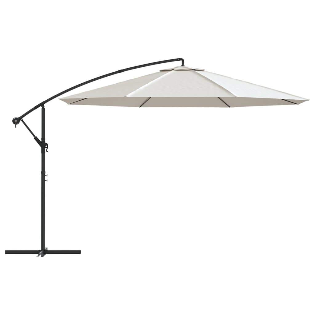 Cantilever Umbrella 3.5 m Sand White