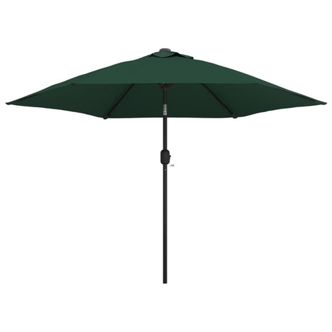 LED Cantilever Umbrella 3 m Green