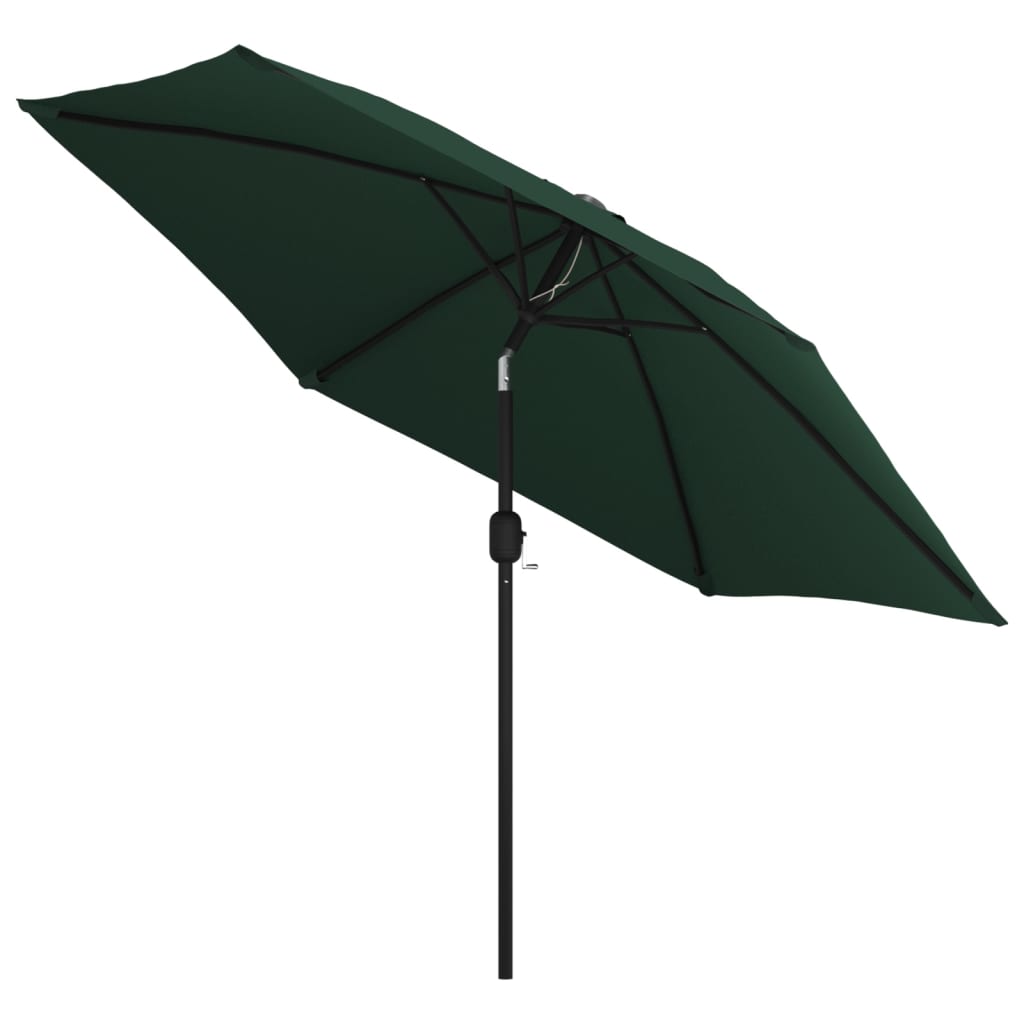 LED Cantilever Umbrella 3 m Green