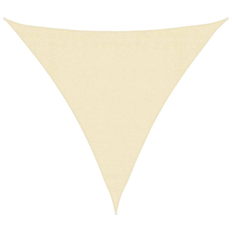 Sunshade Sail HDPE Triangular Cream