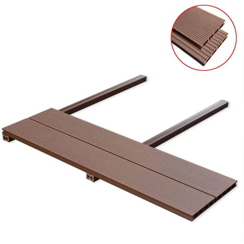 WPC Decking Boards 6 pcs Brown