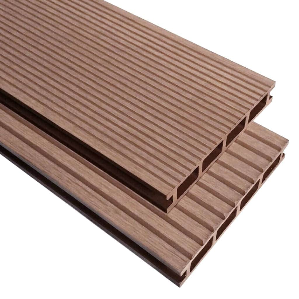 WPC Decking Boards 6 pcs Brown