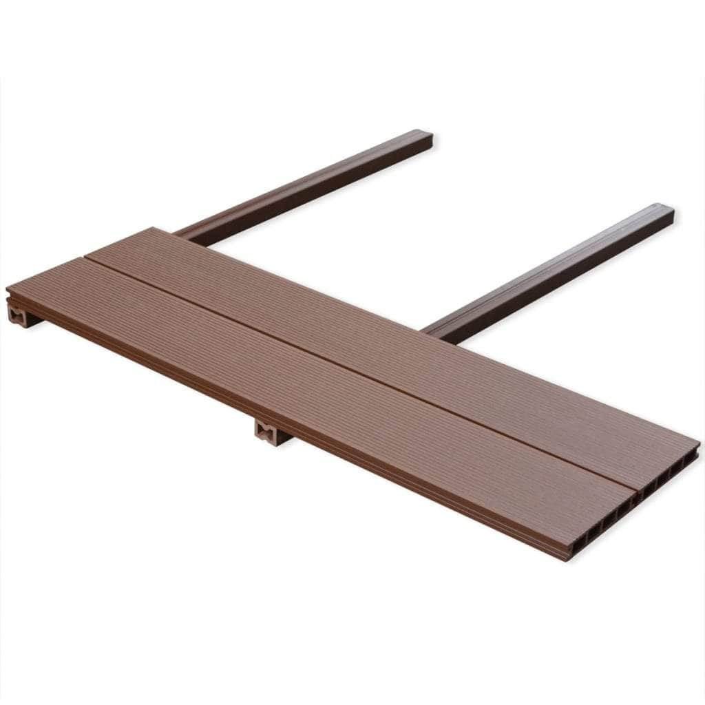 WPC Decking Boards 6 pcs Brown