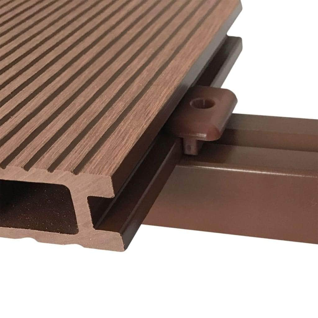 WPC Decking Boards 6 pcs Brown