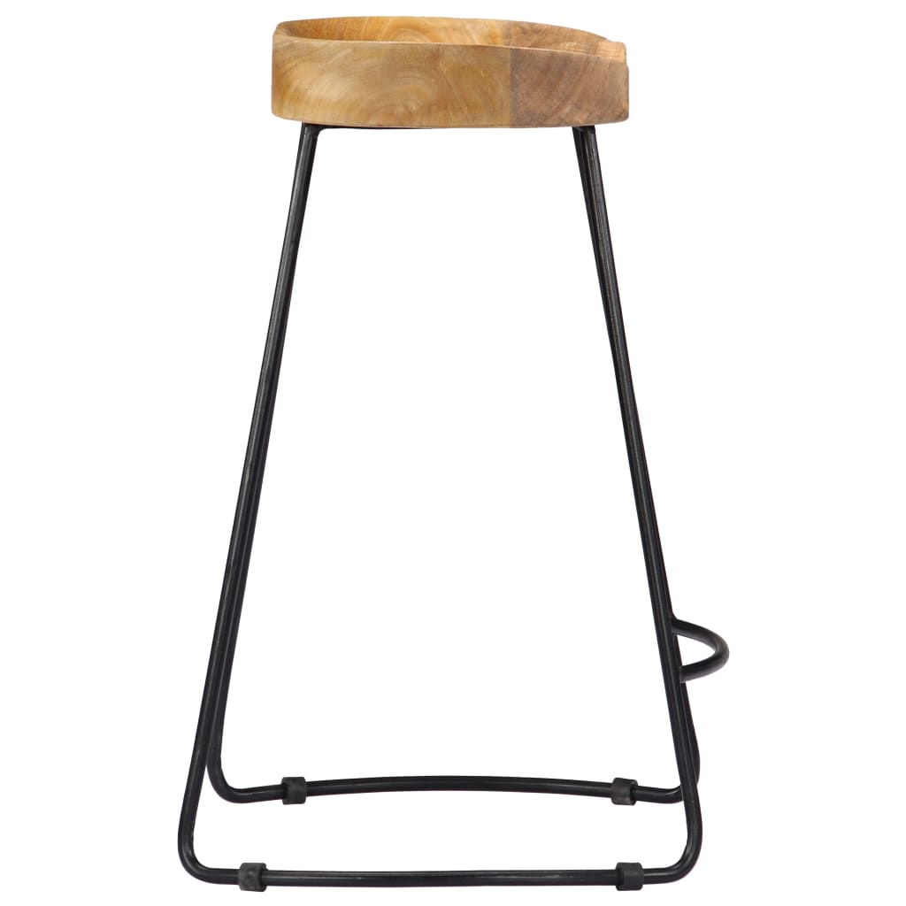 Bar Stools 2 Pcs Wood