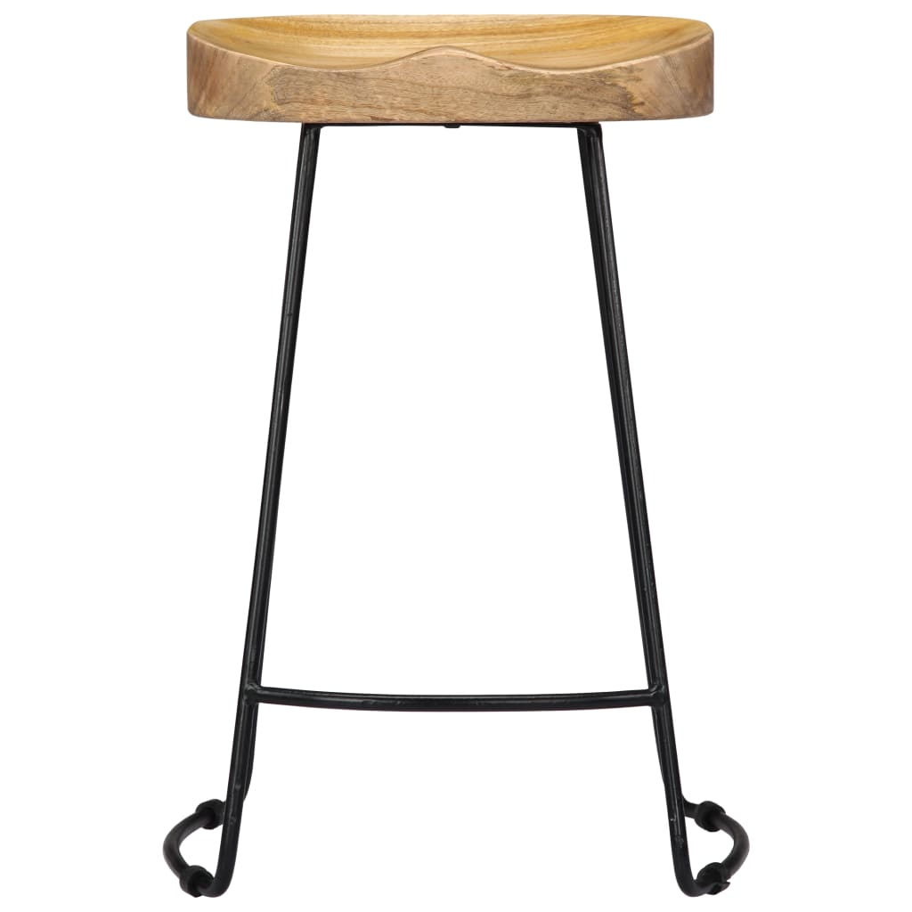 Bar Stools 2 Pcs Wood