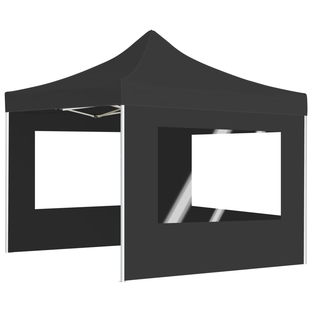 Professional Folding Party Tent with Walls Aluminium Anthracite