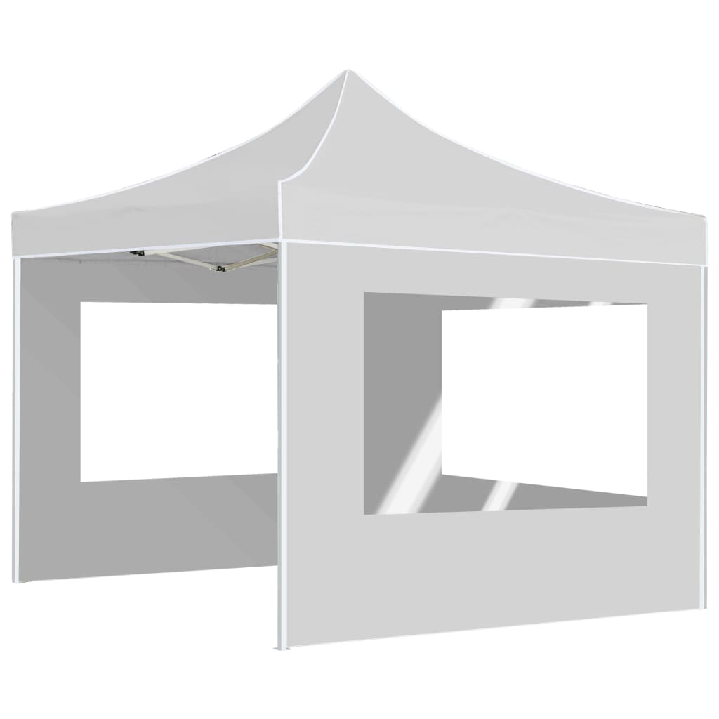 Professional Folding Party Tent with Walls Aluminium  White