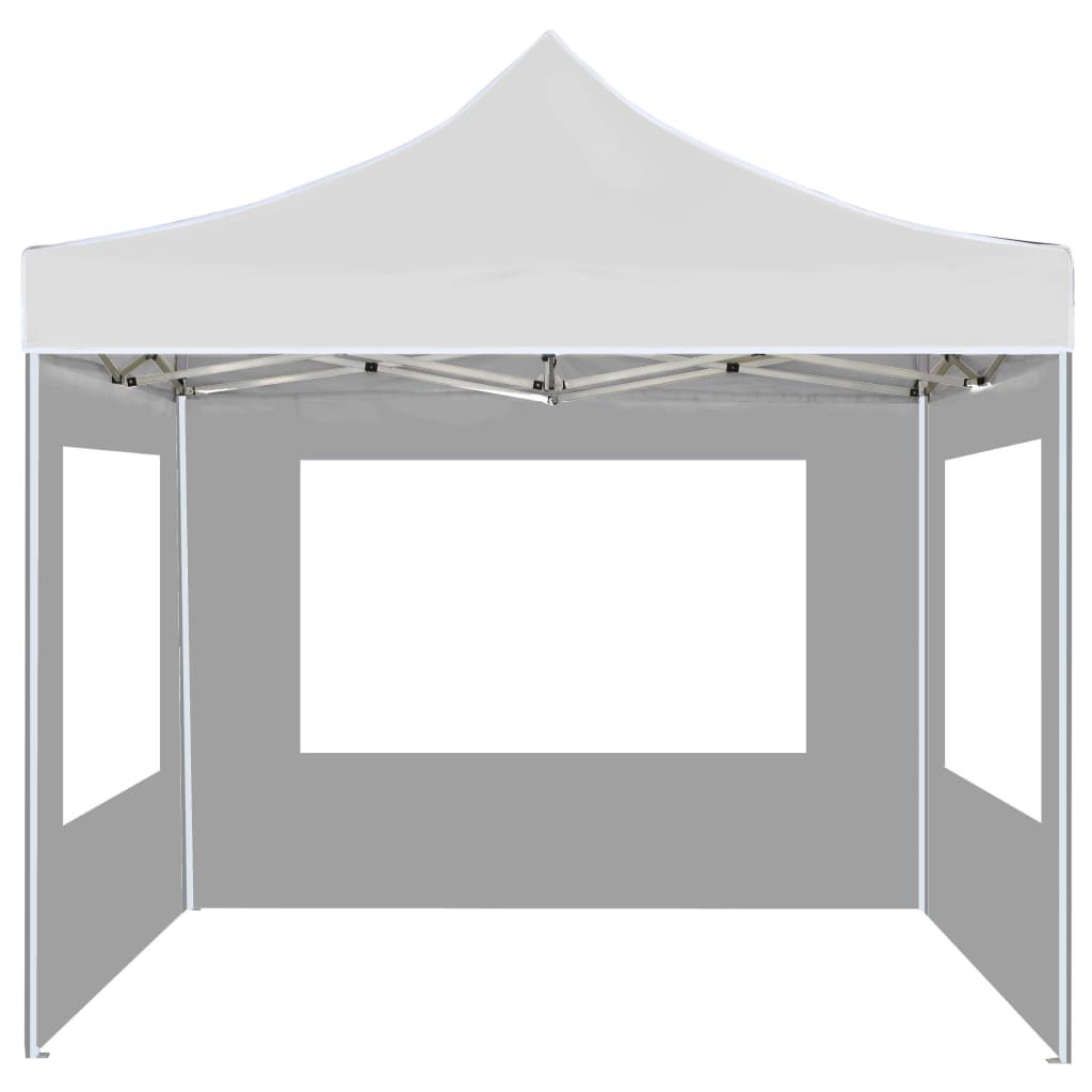 Professional Folding Party Tent with Walls Aluminium  White