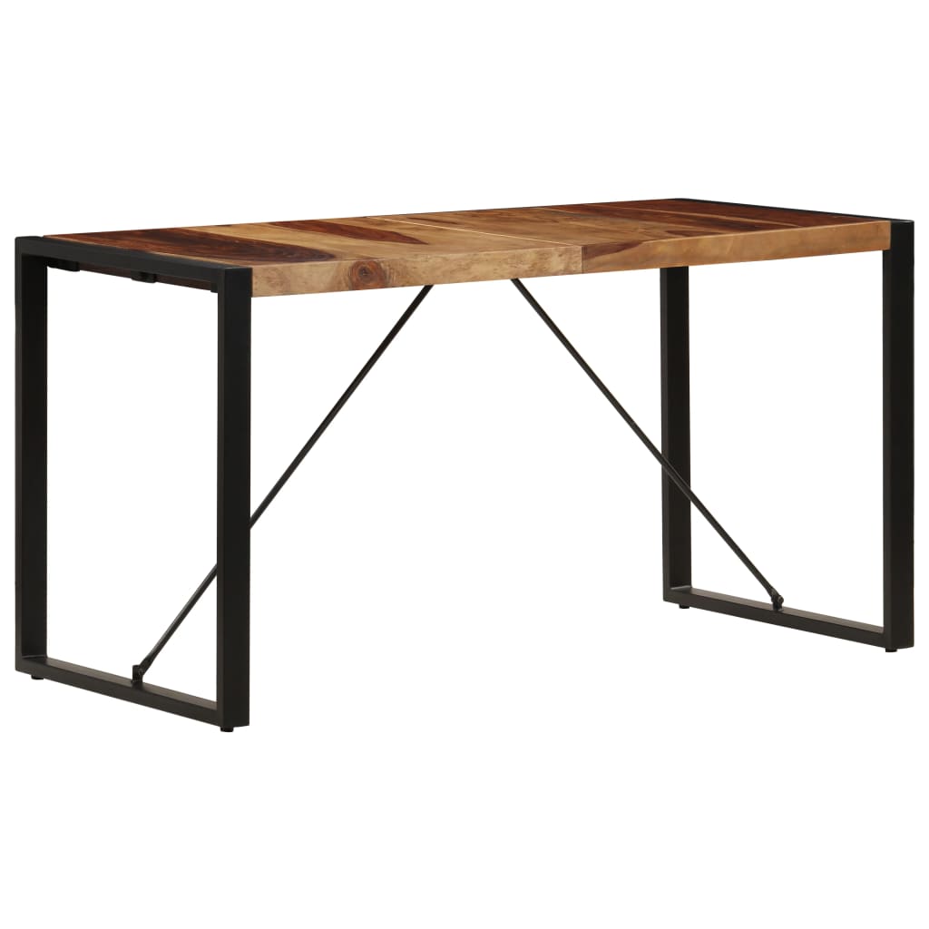 Dining Table Solid Sheesham Wood Brown