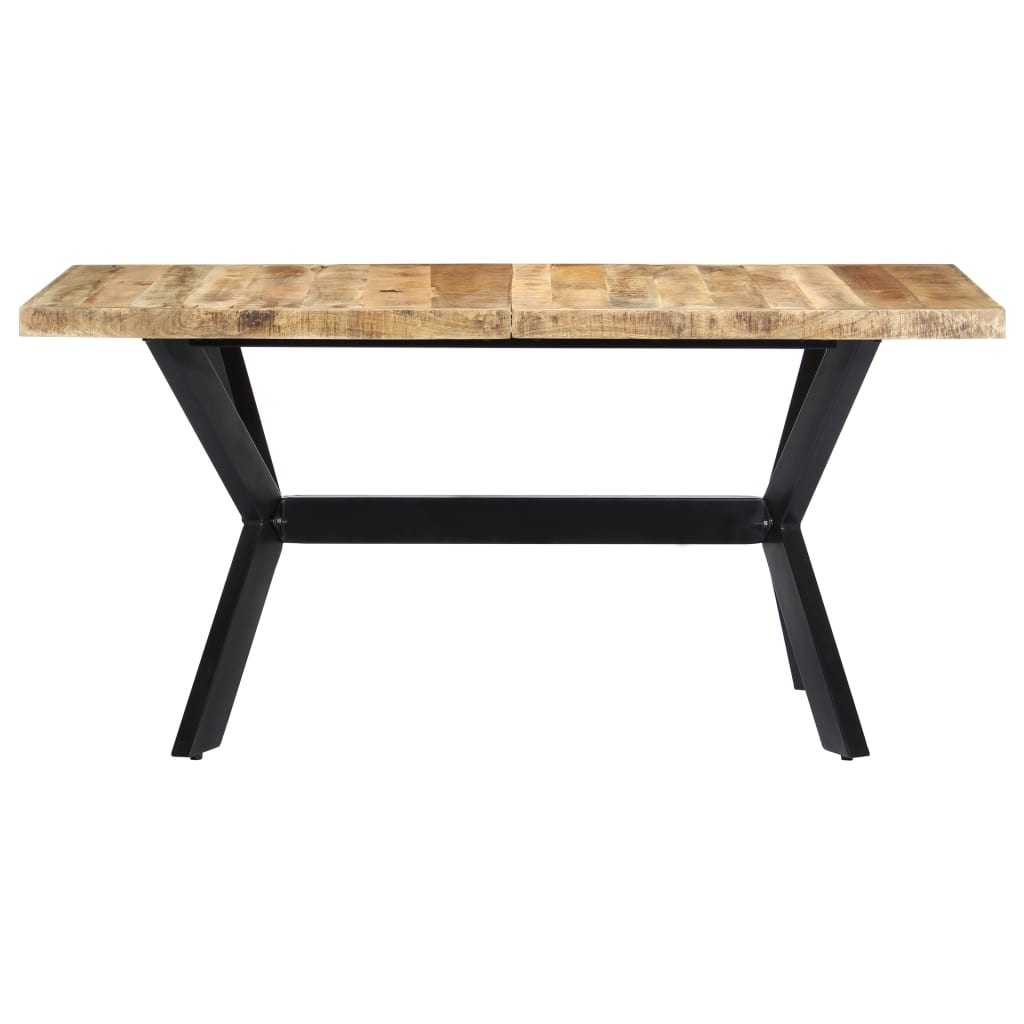 Dining Table durable  Solid Rough Mango Wood