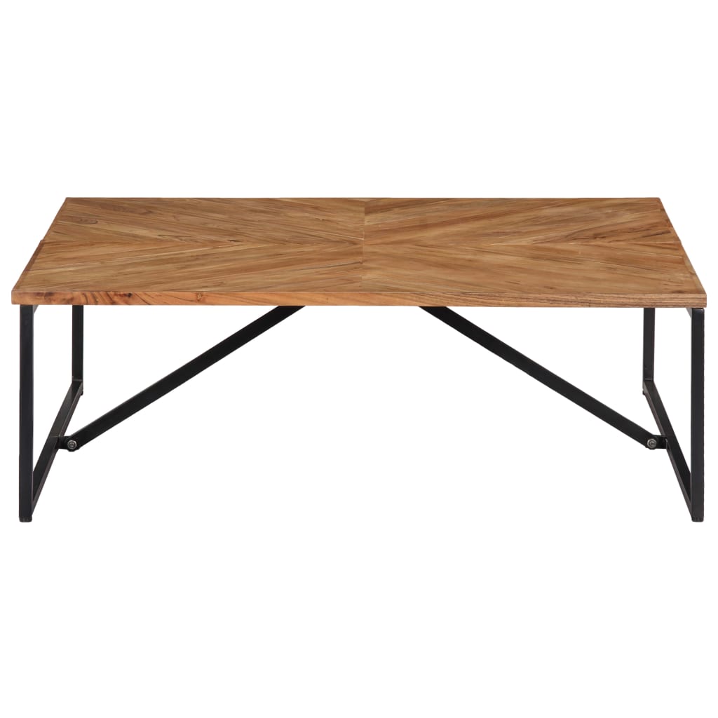 Coffee Table Solid Acacia Wood, Brwon