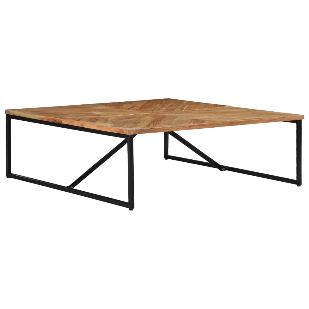 Coffee Table Solid Acacia Wood, Brwon