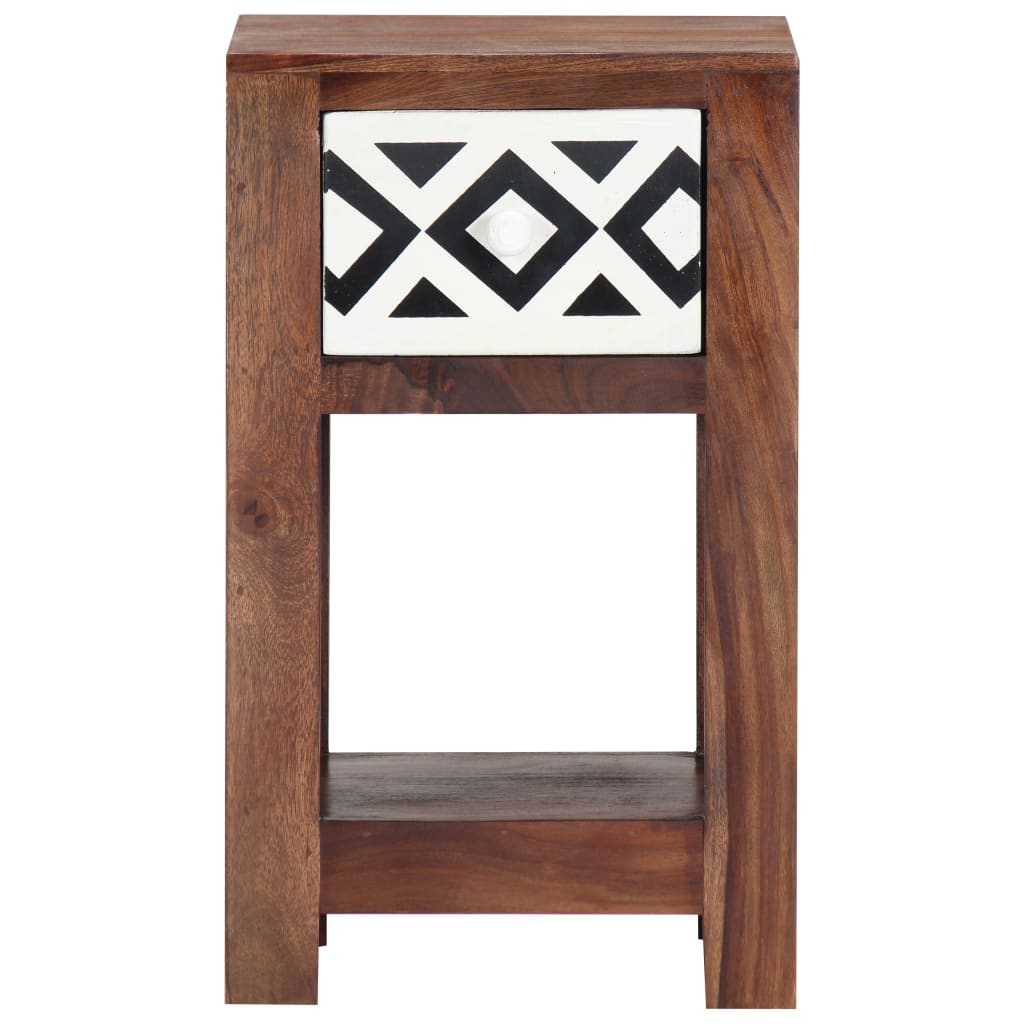 Bedside Cabinet Solid Sheesham Wood