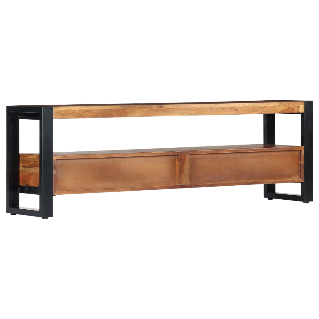 TV Cabinet 1 Shelf Solid Acacia Wood