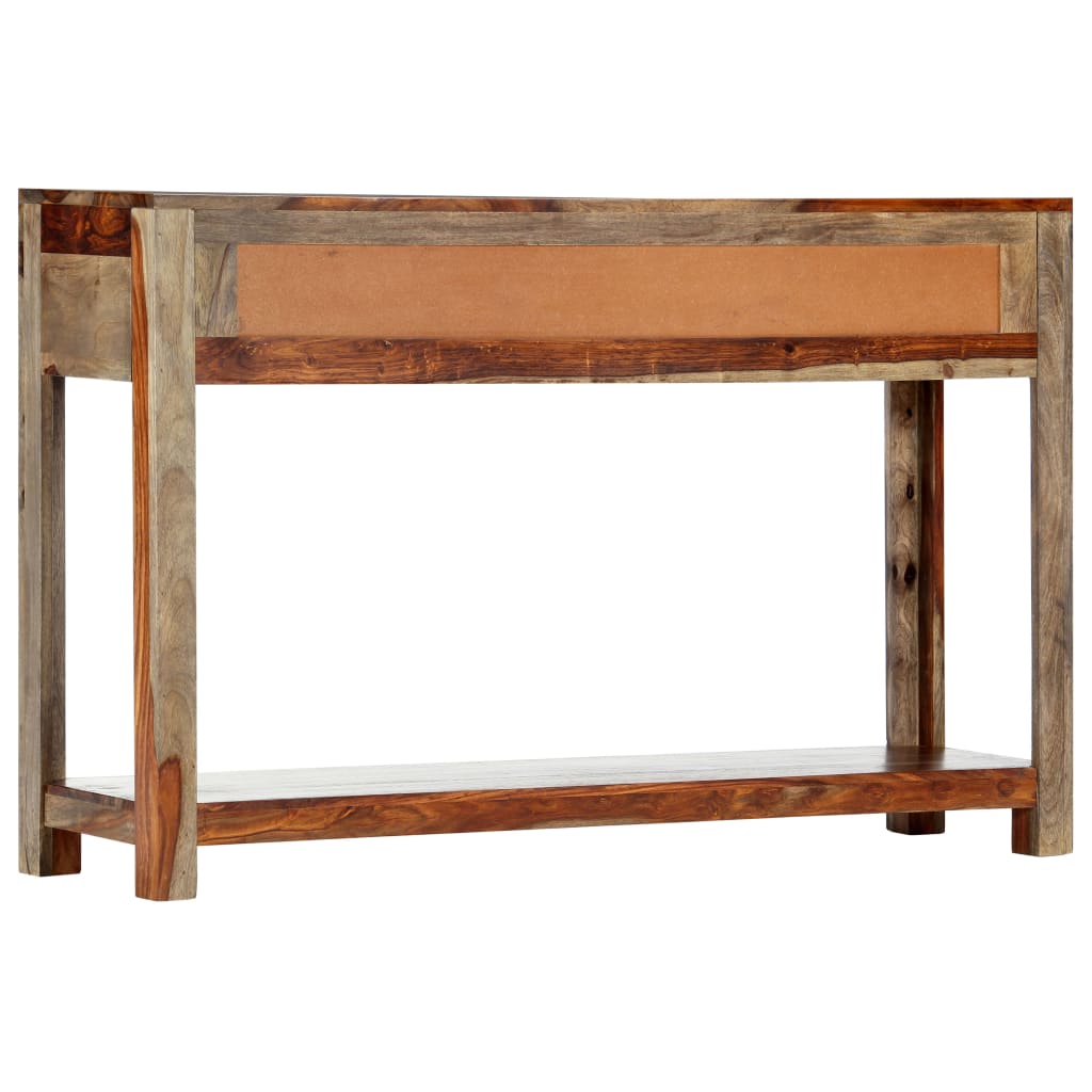 Console Table with 3 Drawers Solid Sheesham Wood