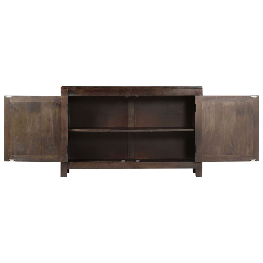 Sideboard with Carved Design Solid Mango Wood