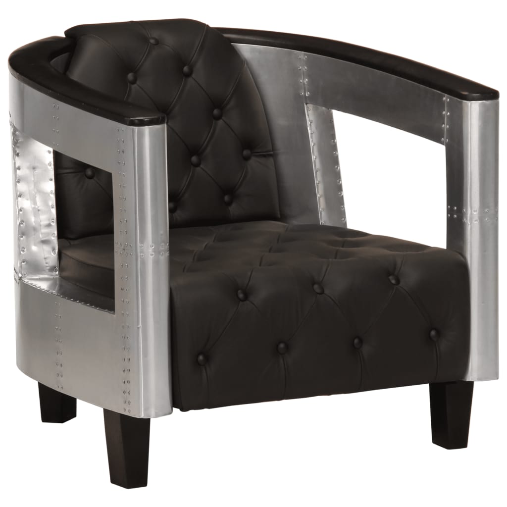 Aviator Armchair Black