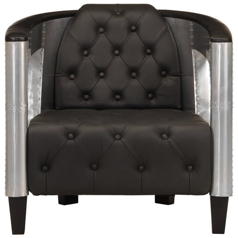 Aviator Armchair Black