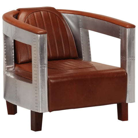 Aviator Armchair Brown