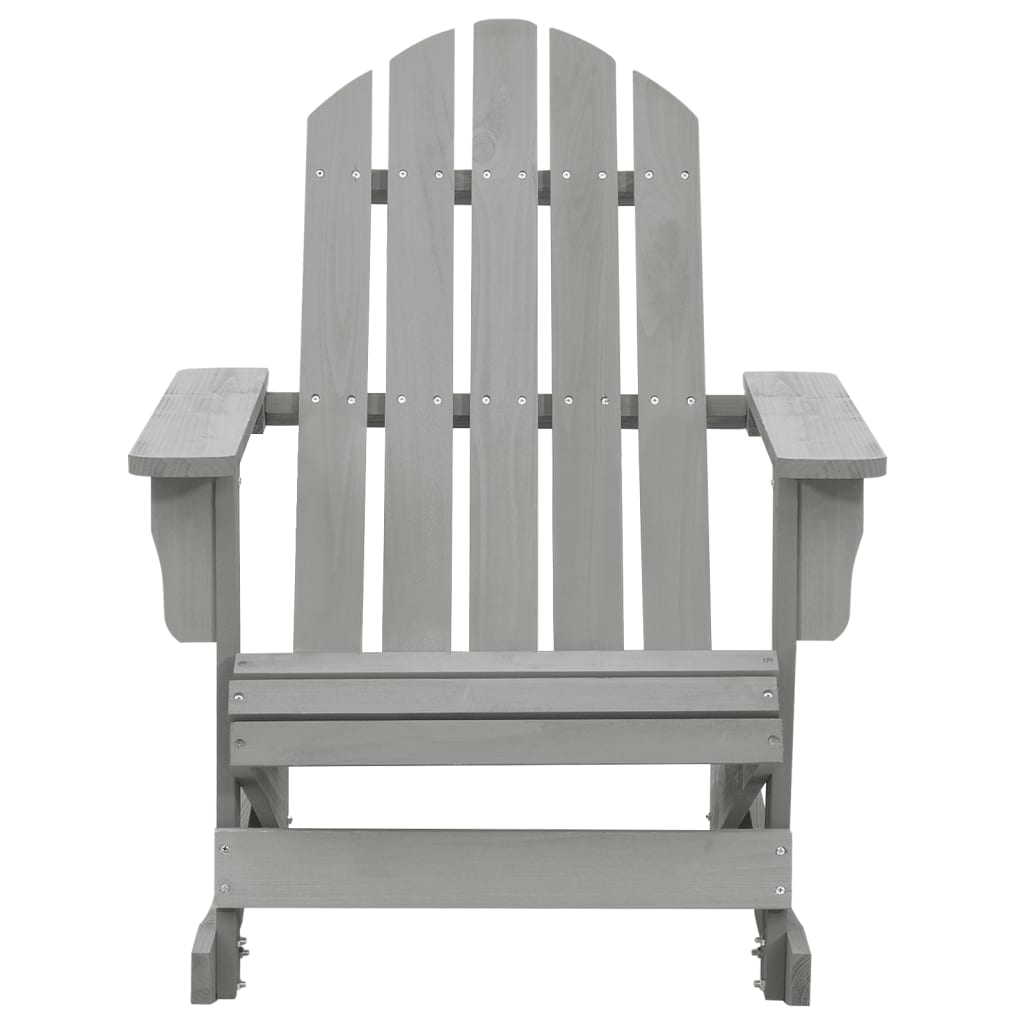 Garden Rocking Chair Wood Grey